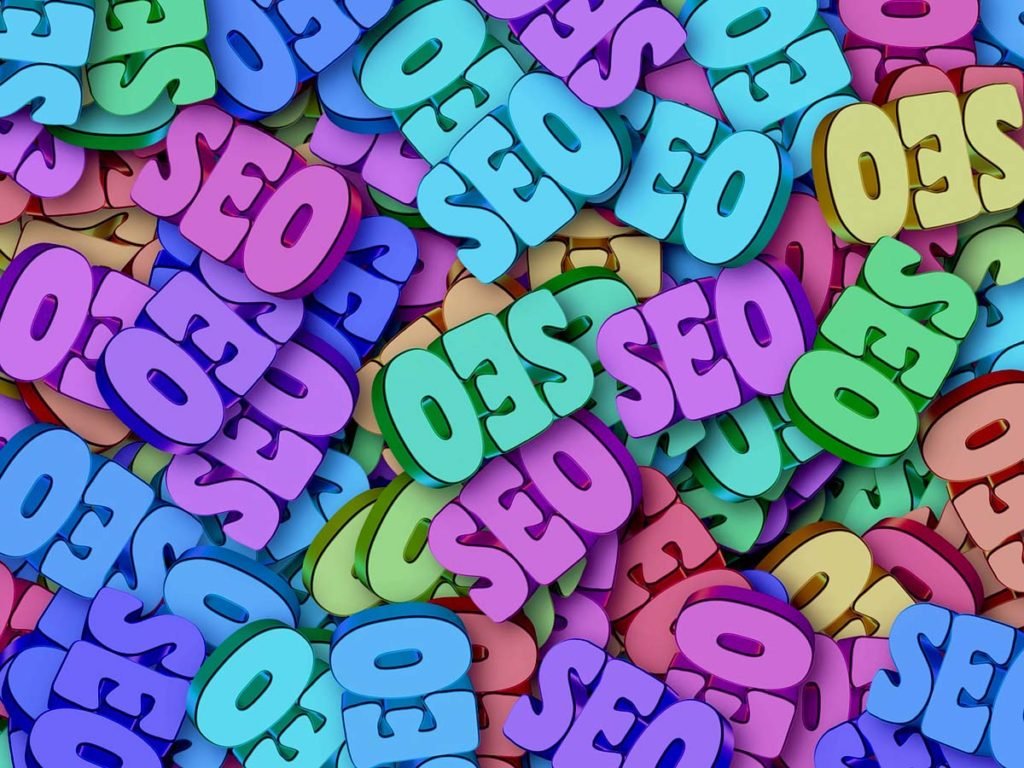 um monte de letras representando SEO