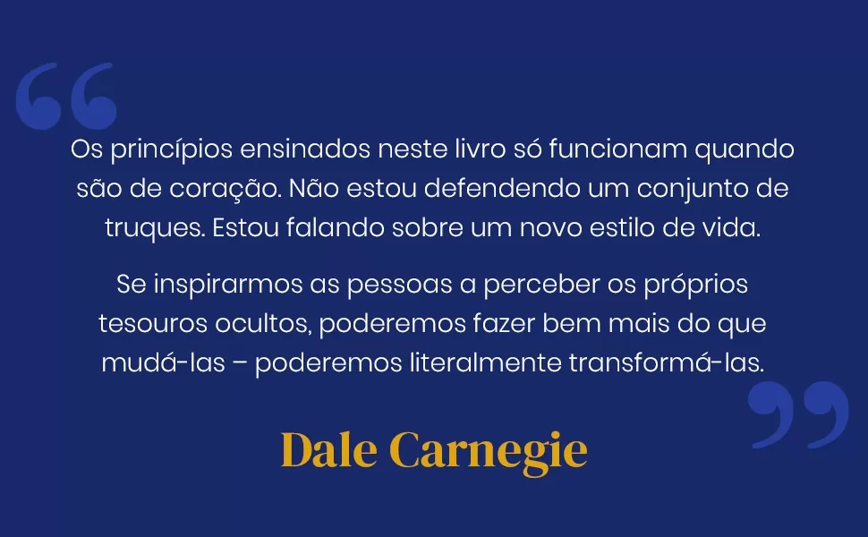 destaque de Dale Carnegie sobre livros para melhorar a comunicação