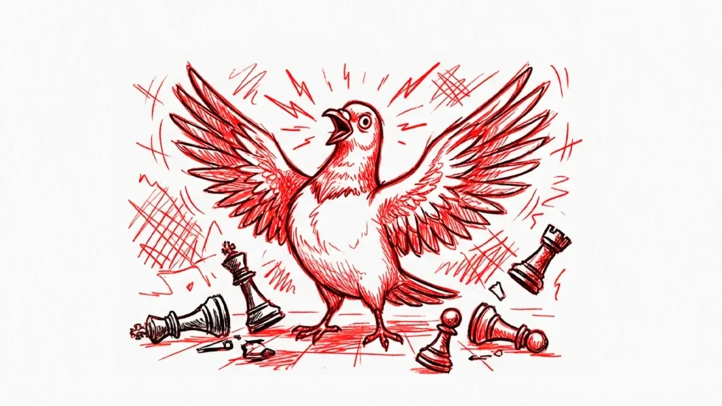 algumas pessoas são tão difíceis que conversam como se fossem pombos